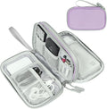 FYY Electronic Organizer, Travel Tech Pouch Bag, Light Purple | Wrist Strap by FYY