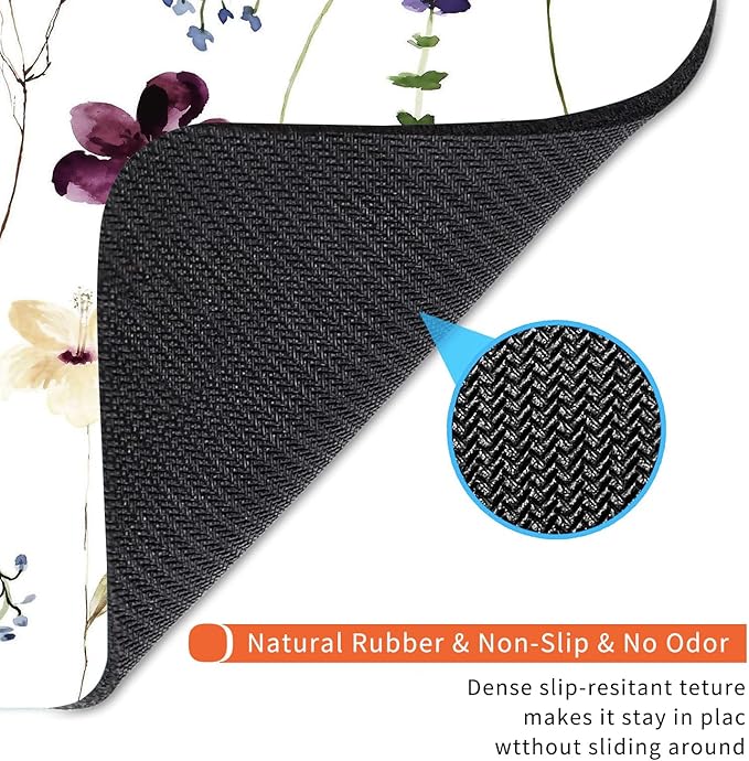 Armanza Square Mouse Pad Beautiful Flowers Plants, Personalized Premium-Textured Custom Mouse Mat Design, Washable Mousepad Cloth, Non-Slip Rubber Base Computer Mouse Pads for Wireless Mouse