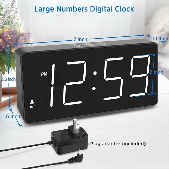 Peakeep Large Digital Alarm Clock - Image 2
