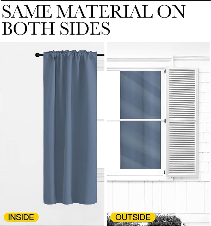 NICETOWN Bedroom Blackout Curtain Panels - Image 6