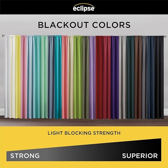 Eclipse Kendall Textured Blackout Grommet Curtain - Image 3