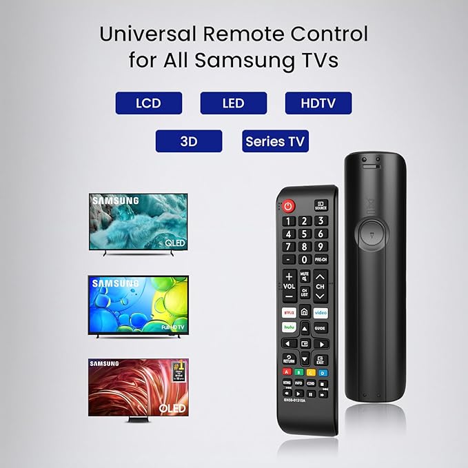 (Pack of 3) Replacement for Samsung TV Remote Control, Universal Compatible with All Samsung LCD LED HDTV 3D Smart TVs