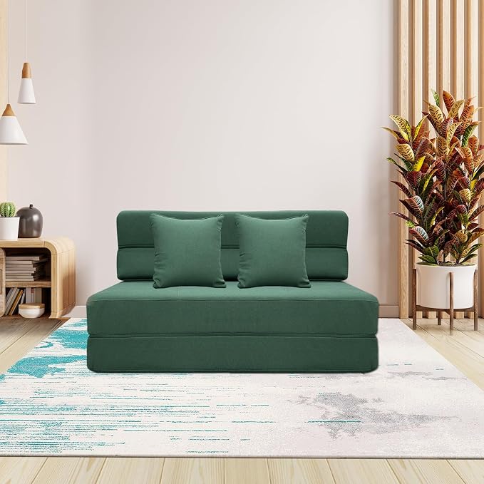 Folding Sofa Bed, Fold Out Couch Memory Foam Sleeper Chair - Image 7