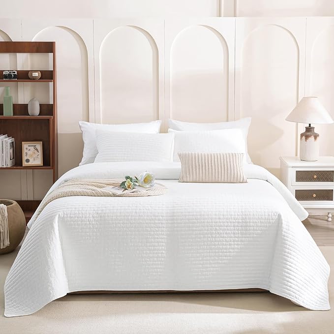 Lady Ann Cal King Bedspread Set 118x106, Lightweight & Soft Farmhouse Coverlet - Image 3