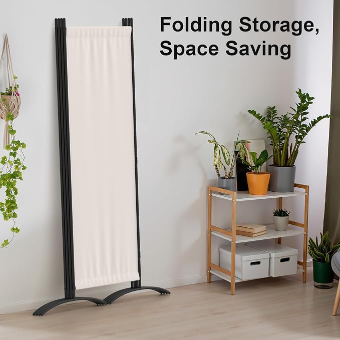 Room Divider 4 Panel Folding Screen Portable Wall - Image 2