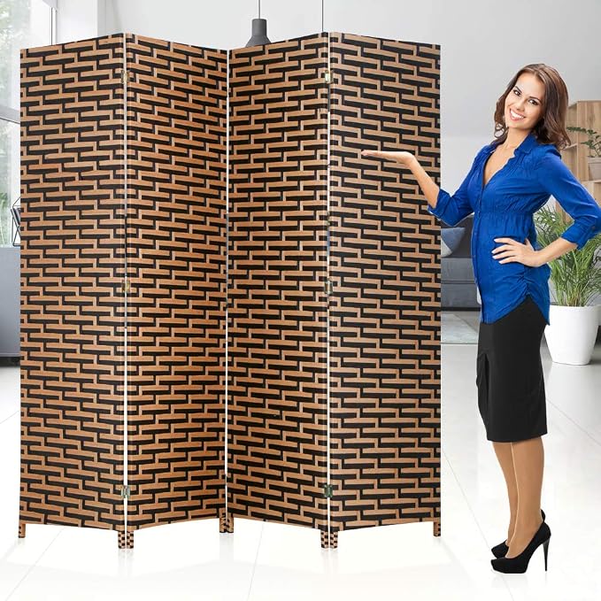 Room Dividers and Folding Privacy Screens 4 Panel 6 ft Foldable Portable Room by DKELI