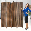 Room Dividers and Folding Privacy Screens 4 Panel 6 ft Foldable Portable Room by DKELI