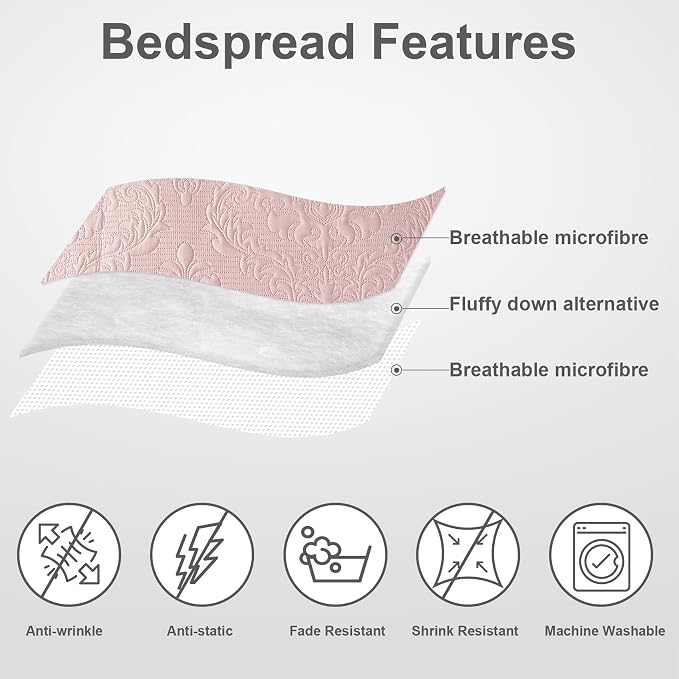 Hansleep Pink Quilt Twin Size - Image 3