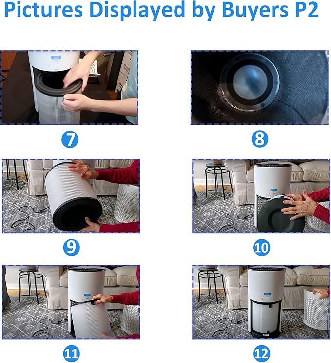 Tablenco for LEVOIT LV-H133 Air Purifier Replacement Filter Set -True and Activated Carbon Filters -Compatible with Tablenco LV-H133-RF Filter Set for 3-in-1 LV-H133 Air Purifier