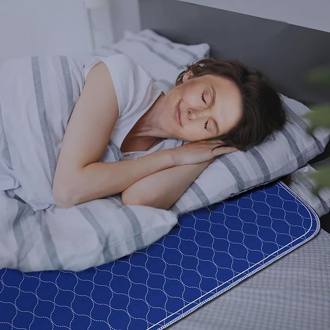 Alsunny® Incontinence Bed Pads 34x36 Inch (2pack),Hide Stains Pads for Beds for Incontinence Adults,Waterproof Bed Pads Washable,Waterproof Mattress Pad, Slip Resistant Bed Pads for Kids,Toddlers,Pet