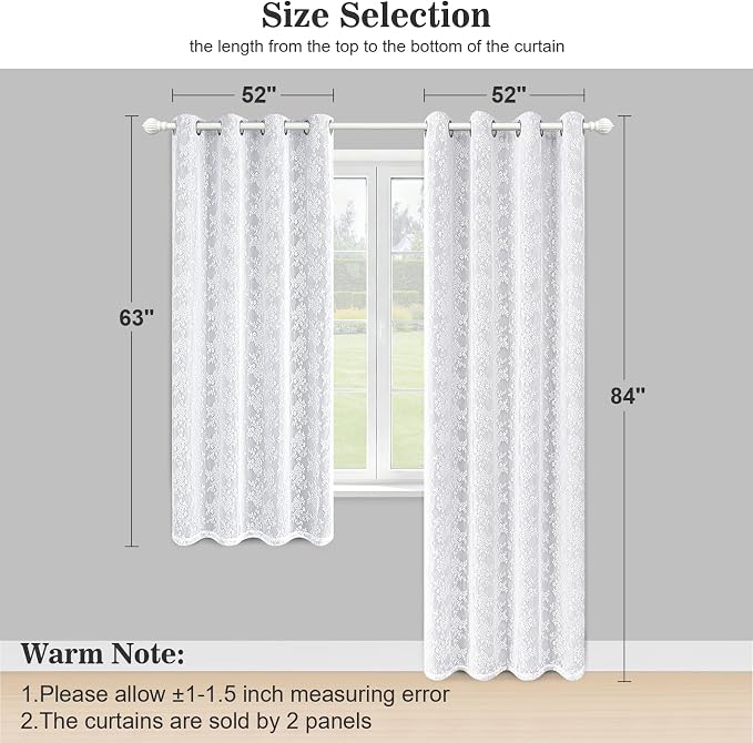 Yinhua Blackout Curtains for Living Room Double Layer Grey Curtains for Bedroom - Image 7