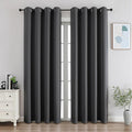 CUCRAF Dark Grey Blackout Curtains 84 Inches Long, Thermal Insulated Noise by CUCRAF