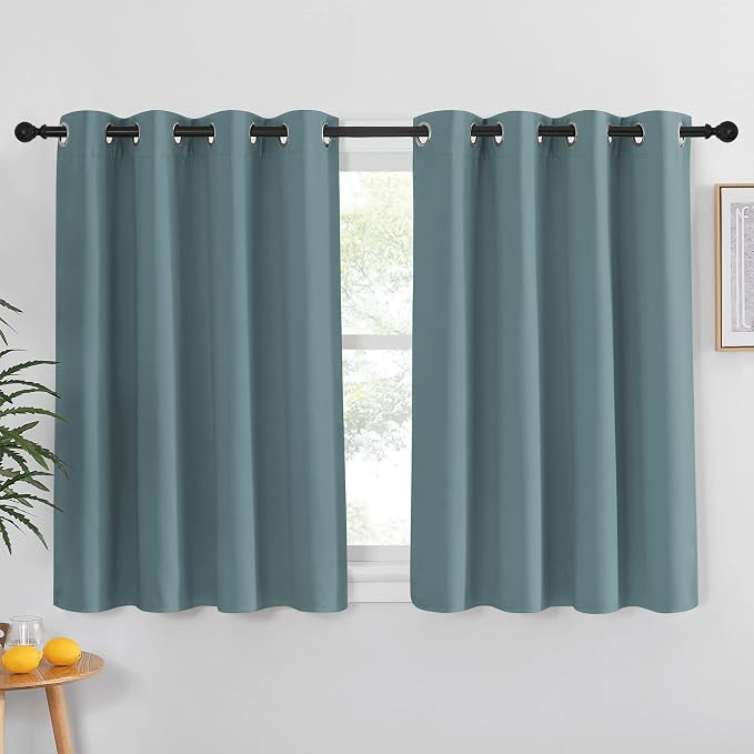 NICETOWN Blackout Greyish Blue Curtain by NICETOWN