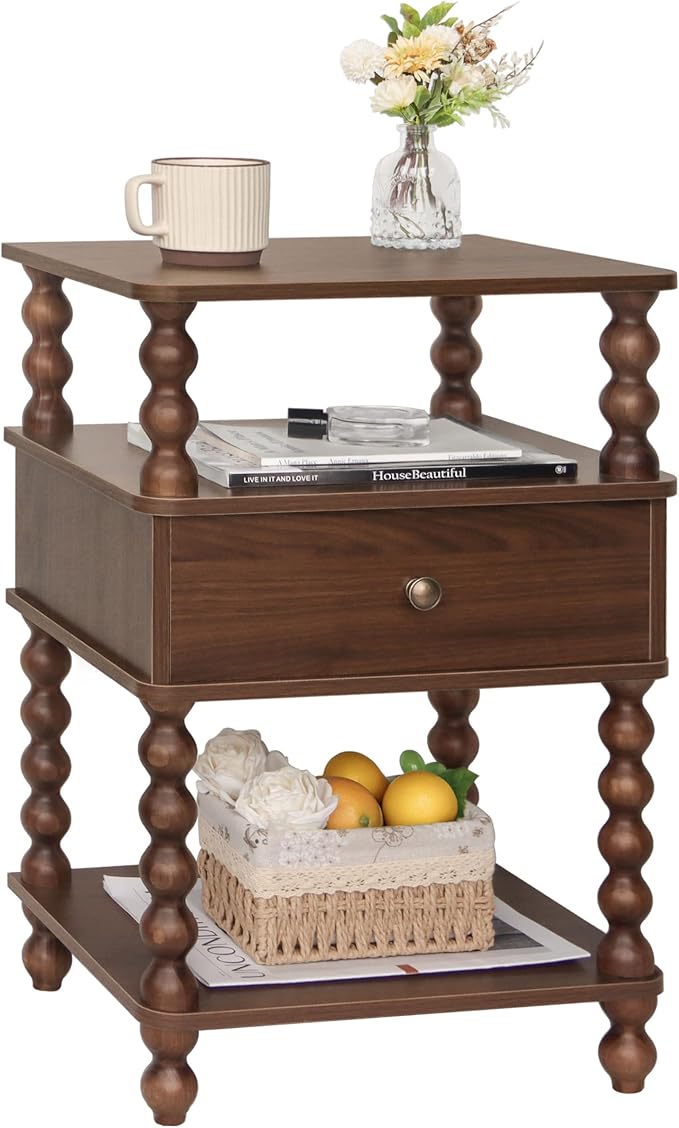 AWASEN Mid Century Modern Nightstand, Bedside Table by AWASEN