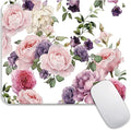 Armanza Square Mouse Pad Floral Roses,Personalized Premium-Textured Custom Mouse Mat Design,Washable Mousepad Cloth,Non-Slip Rubber Base Computer Mouse Pads for Wireless Mouse