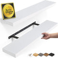 BAYKA White Floating Shelves 22.5in, Wall Mounted by Bayka