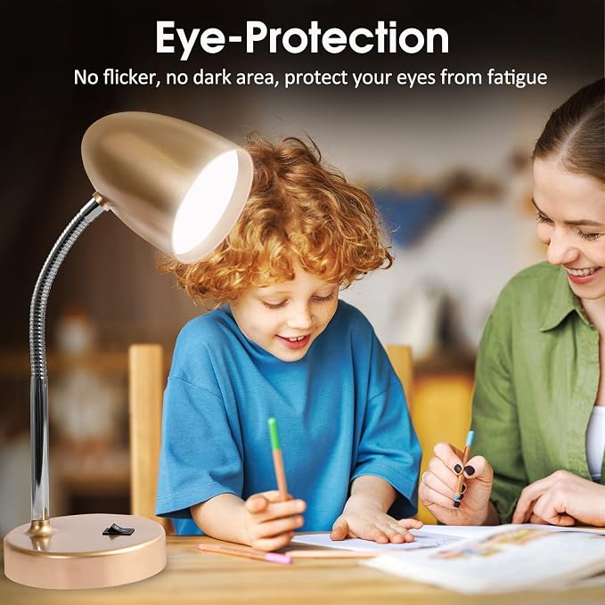 E ENERGETIC LIGHTING LED Desk Lamp, 3.5W 240LM 4000K Cool White Study Lamps - Image 5