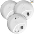 First Alert Combination Smoke & Carbon Monoxide Alarm, Battery Operated Detector with Test & Silence Button, SMICO100, 3-Pack