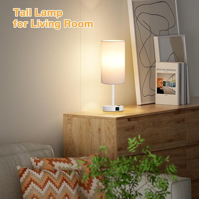 Dicoool 17.4" Bedside Lamp for Bedroom - Image 6