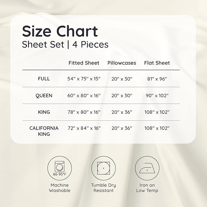 Bambaw 100% Viscose Derived from Bamboo Sheets King Size Set – 4pcs Super Soft & Cooling Sheets, Luxury Sheet Set King Deep Pocket, Fits Up to 16'' Mattresses with Elastic Corner Straps (Terracotta)