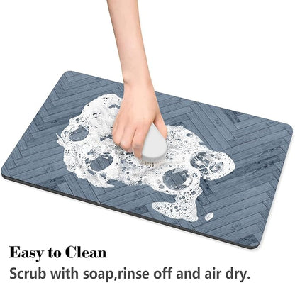 Dog Food Mats for Floors Absorbent, Pet Cat Food Mat - Quick Dry Dog Bowl Mats for Food and Water, Eco-Friendly Boho Pet Supplies