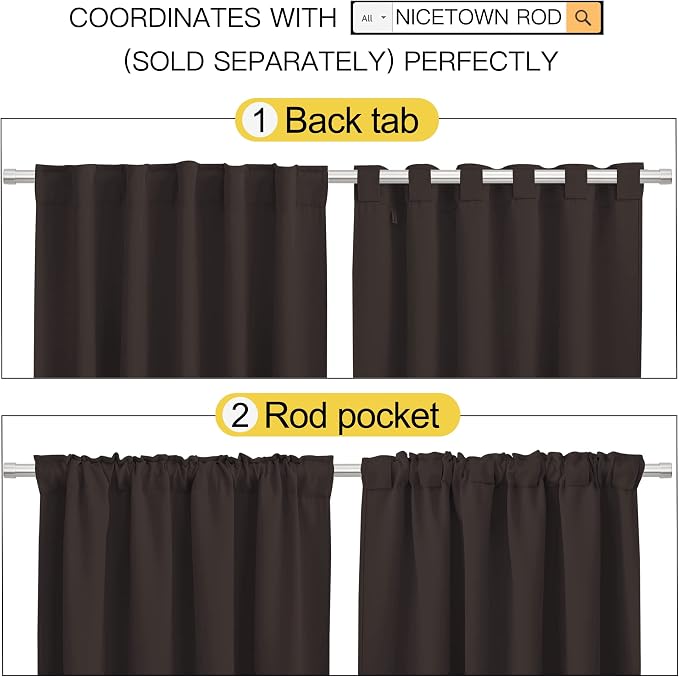 NICETOWN Window Curtains Blackout Panels - Image 3
