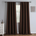 IGEMAEVE Blackout Curtains for Bedroom Grommets Chocolate 52" W x 108" L | by IGEMAEVE