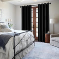 IGEMAEVE Blackout Curtains for Bedroom Grommet Black 52" W x 108" L | Bedroom | by IGEMAEVE