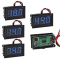 DiGiYes 5 Pack DC 5-120V Digital Mini Voltmeter 2 Wire 0.56 inch LED Display Panel Voltage Meter for Car Motorcycle Battery Monitor (Blue)