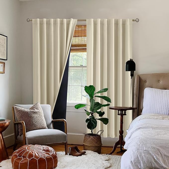 BGment Beige Full Blackout Curtains - Image 9