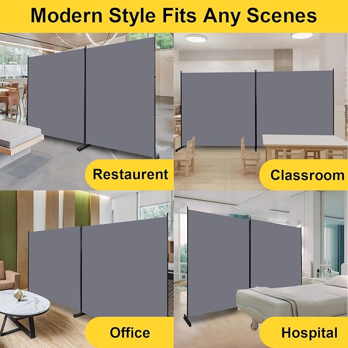 Room Divider Folding Privacy Screens, 6FT Tall Divider - Image 6
