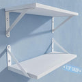 Wall Shelves 7.3" Deep Solid Paulownia Wood | 15mm Thick, Wider & Longer & by COCOYA