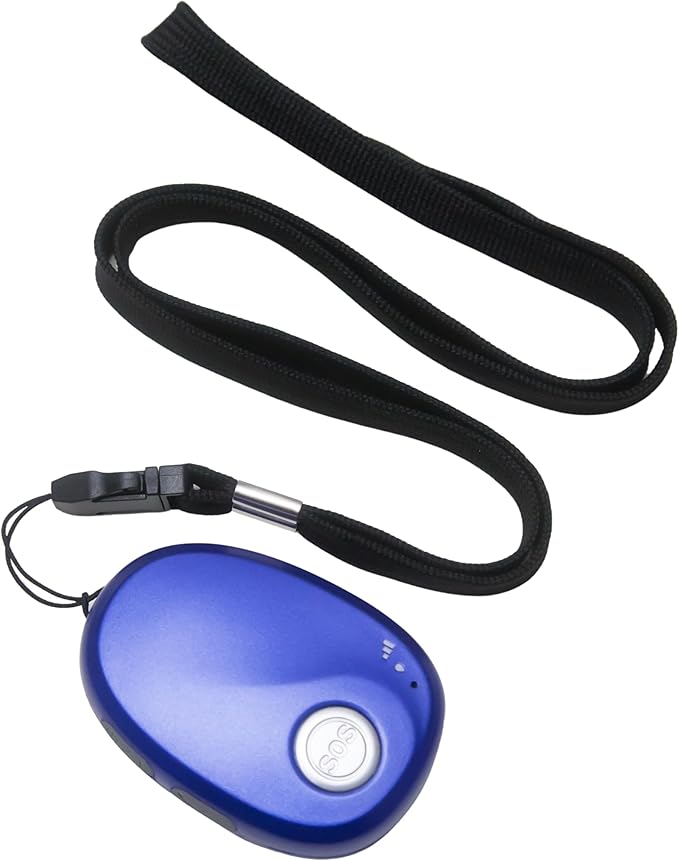 SkyAngel~Wave | One Payment for Life | Mobile Cellular Alert | Fall Detection | Waterproof | Call and Speak to 911 | Life Guardian Alert Two Way Voice | No Subscription | No Cellphone Needed (Blue)