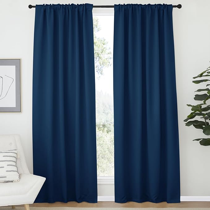 NICETOWN Bedroom Blackout Draperies and Window Treatment- 52 Width X 72 Length - Image 2