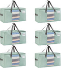 VENO Moving Bags, Wide Open Top, Light Green, 6 Pack | Moving boxes Alternative by Veno