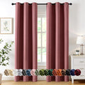 MIULEE Blackout Curtains for Bedroom 2 Panels 40 x 84 Inch Long Dusty Rose | by MIULEE