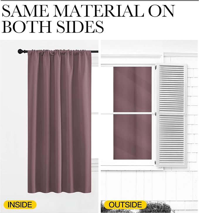 NICETOWN Bedroom Curtains for Kids Room, Window Treatment Thermal Insulated - Image 6