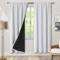 BGment Greyish White Blackout Curtains by BGment
