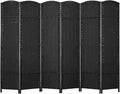 Room Divider 6 Panel 5.6 FT Tall Privacy Screen Waterproof Wood Frame Partition by PayLessHere