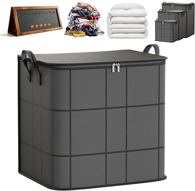 180L Spacious Moving Storage Bin by Unknown