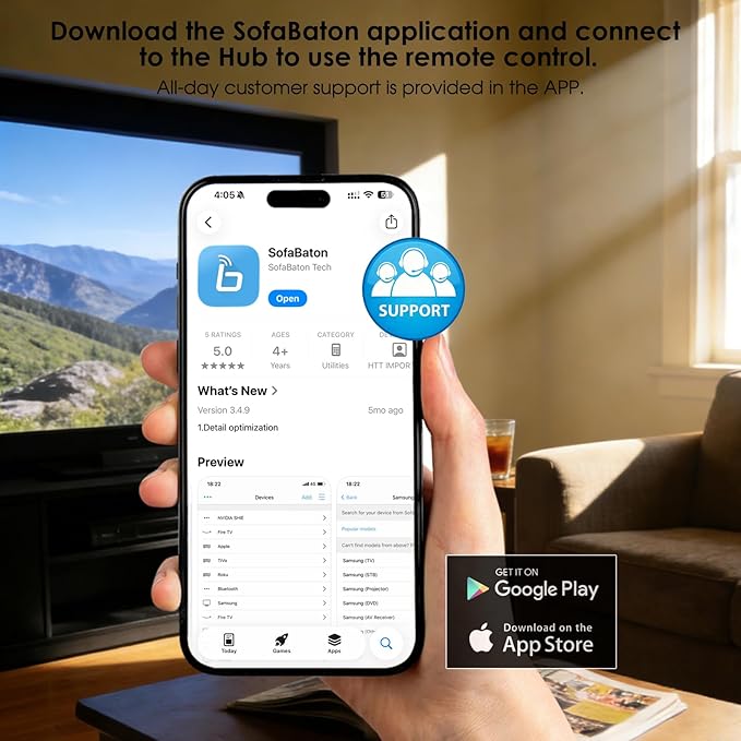 SofaBaton X2 Universal Remote Control with Hub & Charging Dock, Touchscreen, All-in-One Smart Remote with Customize Activities | Bluetooth | Infrared | WiFi 2.4GHz | Compatible Alexa & Google Home