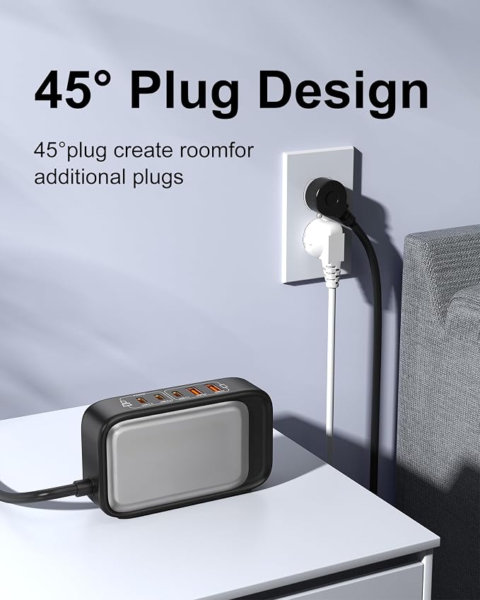 7-in-1 Power Strip, PD GaN 65W USB C Power Strip - Image 5