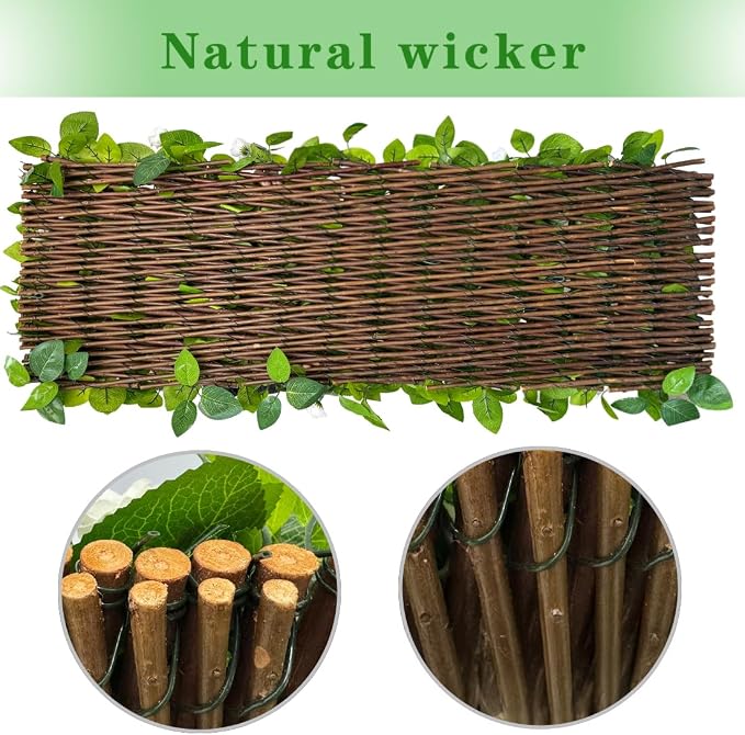 Expandable Faux Ivy Fence Privacy Screen - Image 3