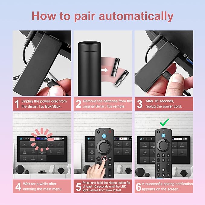 Replacement Remote for All FireSeries,Remote for TV Stick (HD, 4K, 4K Max, Lite),TV Cube,Remote for Hisense,TCL,Insignia,3rd Gen,Omni,QLED Smart TVs with Voice