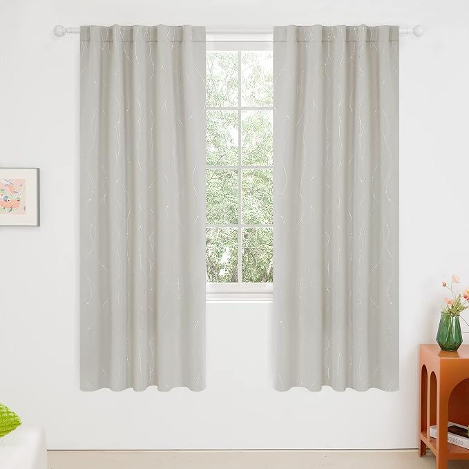 Deconovo Blackout Back Tab Curtains - Image 2