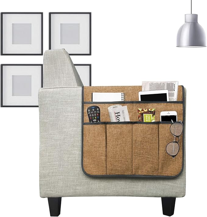 Couch Sofa Armrest Organiser Arm Chair Caddy Bedside Storage Pocket - Image 2