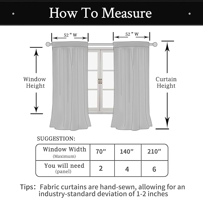 LAMIT Velvet Blackout Curtains for Bedroom 102 Inch Length, Halloween Black Room Darkening Thermal Panels Privacy Protected Back Tab and Rod Pocket Drapes for Living Room, 2 Panels, 52 x 102 Inch