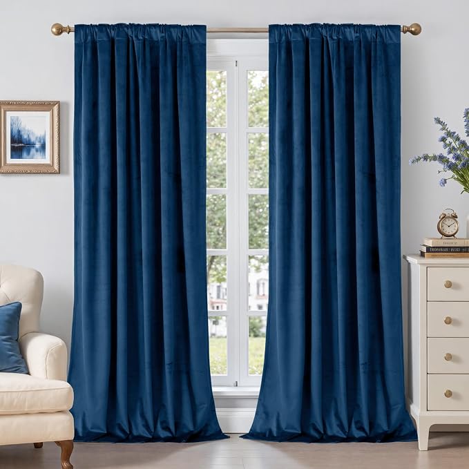 BGment Velvet Curtains 90 Inches - Image 2