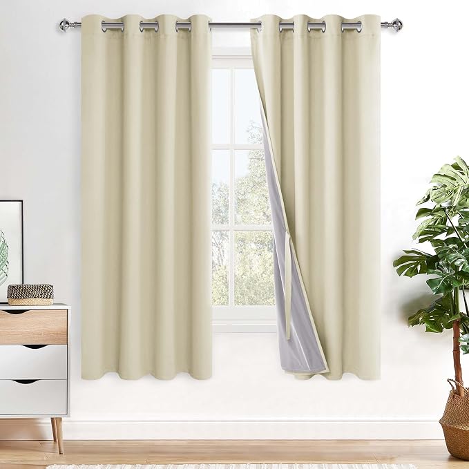 XWZO Total Blackout Curtains 72 Inches Long by XWZO