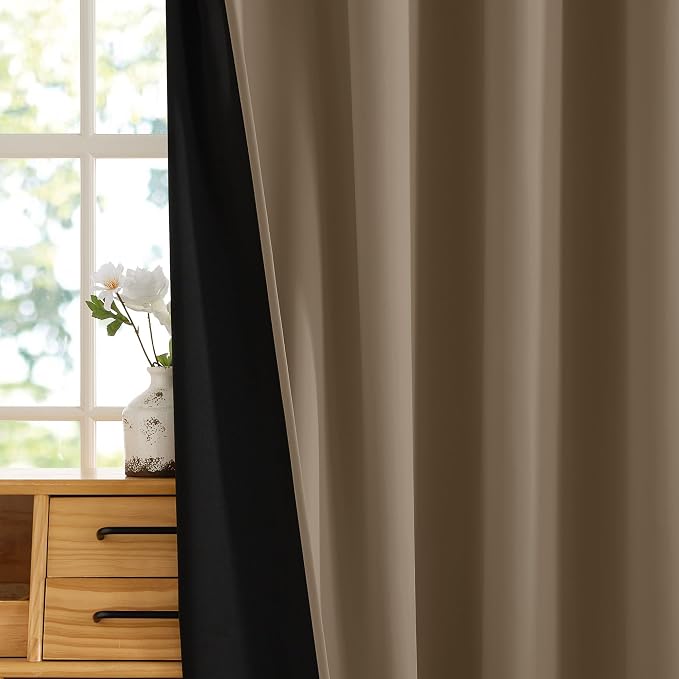 RYB HOME Extra Long 100% Blackout Room Divider Curtains - Image 7